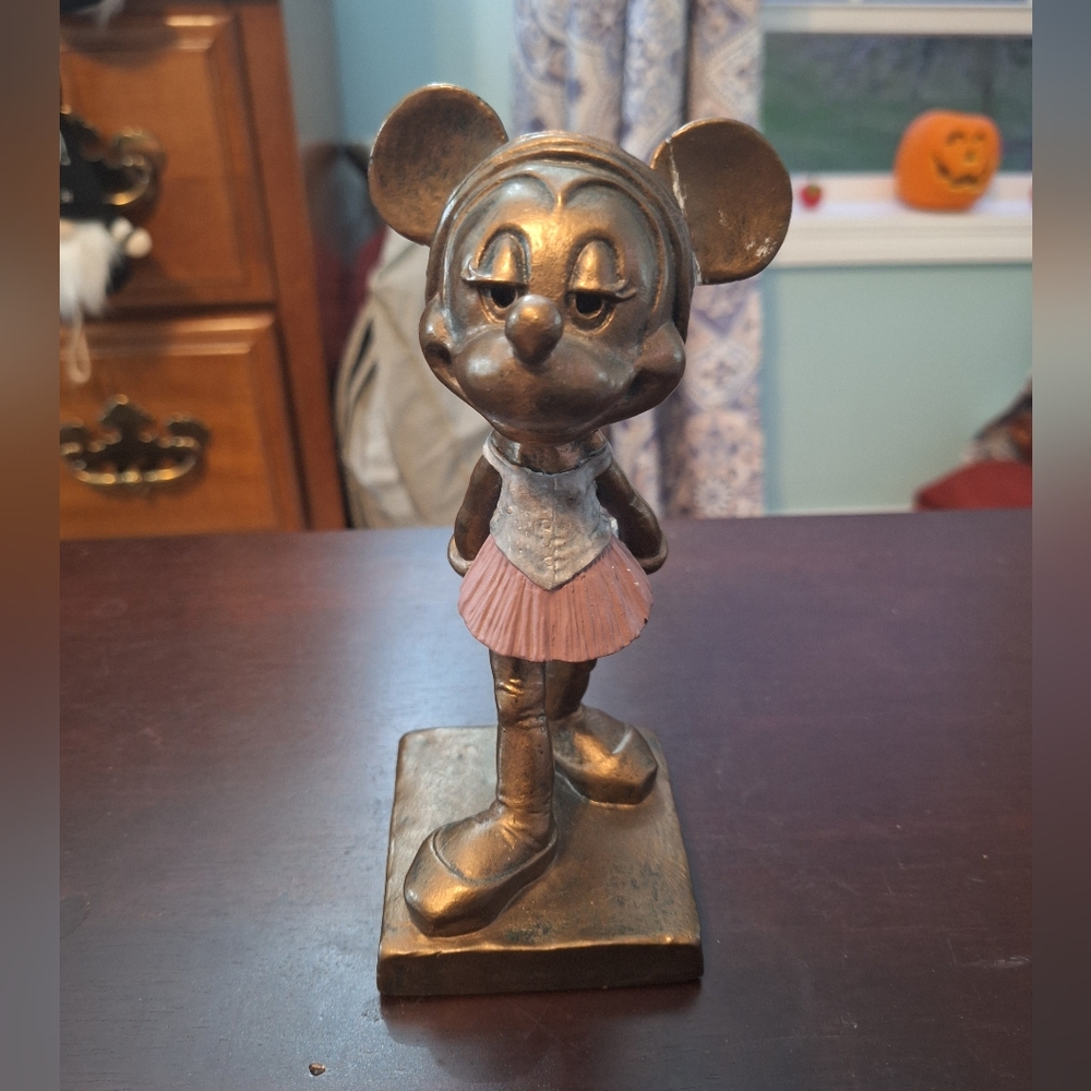 Metallic Minnie Mouse Ballerina Figurine